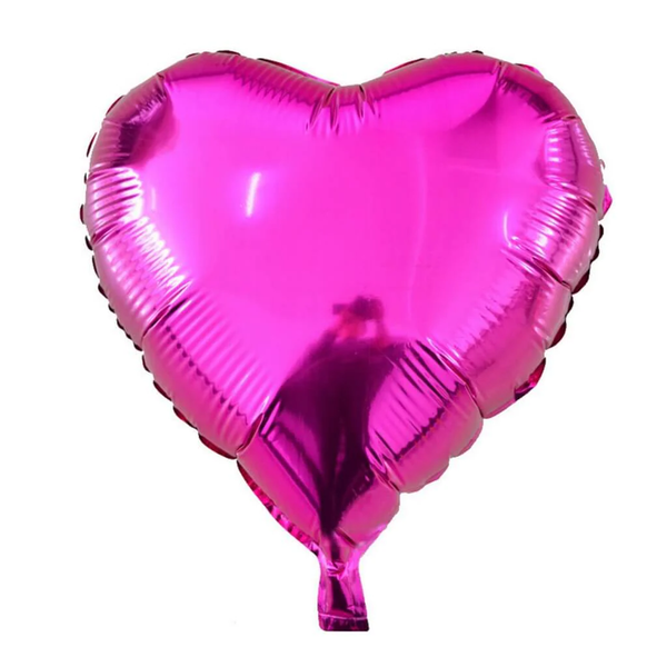 24cm Love Heart Foil Balloon (inflated with helium)