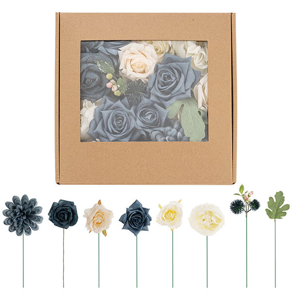 DIY Rose Peony & Dahlia Arrangement Box - Blue