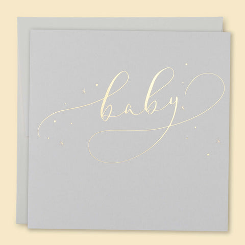 Baby Constellation Card - Grey
