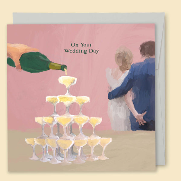 On Your Wedding Day Champagne Card