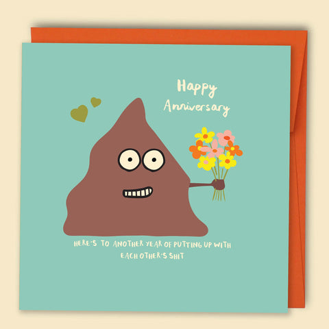 Happy Anniversary. Still Putting Up With Each Other's Shit Card