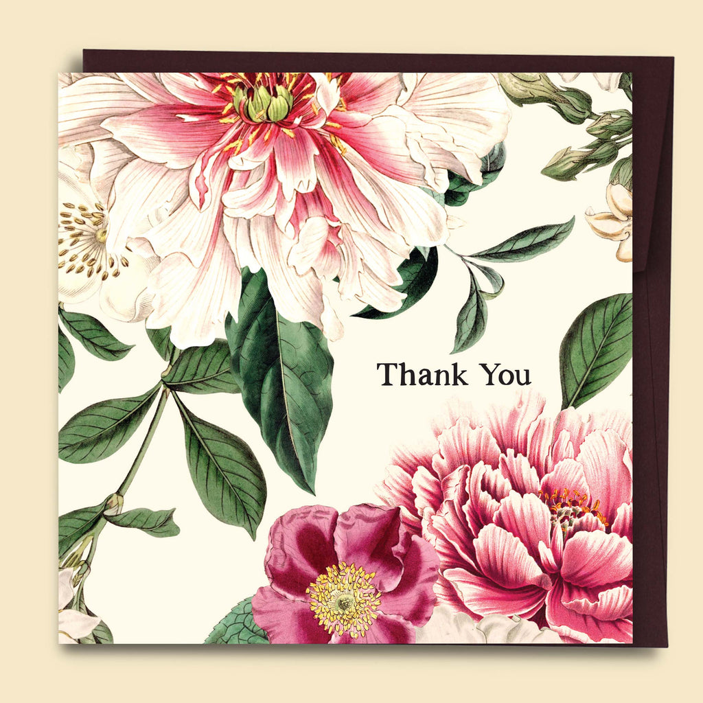 Thank You Floral Garden Card