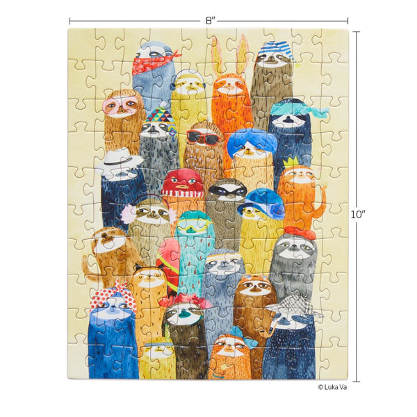 WerkShoppe Snax 100 Pc Puzzle – Sloth Party