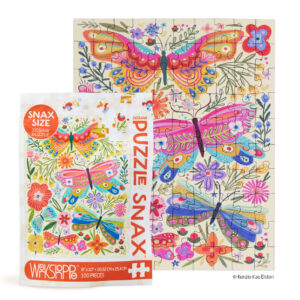 WerkShoppe Snax 100 Pc Puzzle – Butterfly Floral