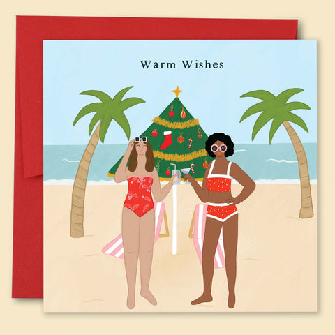 Warm Wishes Beach Card