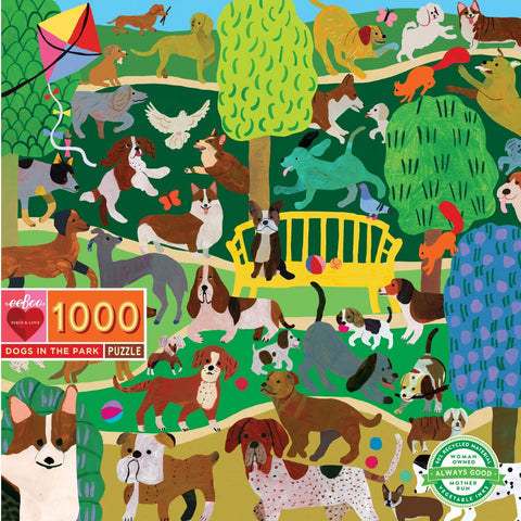 Dogs In The Park - 1000 Piece Jigsaw Puzzle