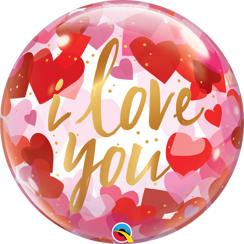 22" Bubble  Balloons (inflated with helium)