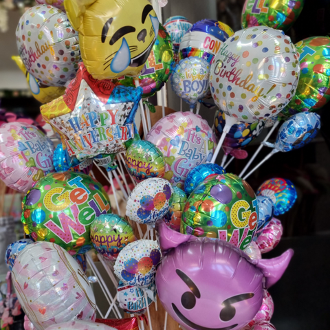 10cm Foil Balloons (inflated)